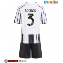 Otroške Nogometnih dresov Juventus Gleison Bremer #3 Domači 2025-26 Kratki rokavi (+ hlače)